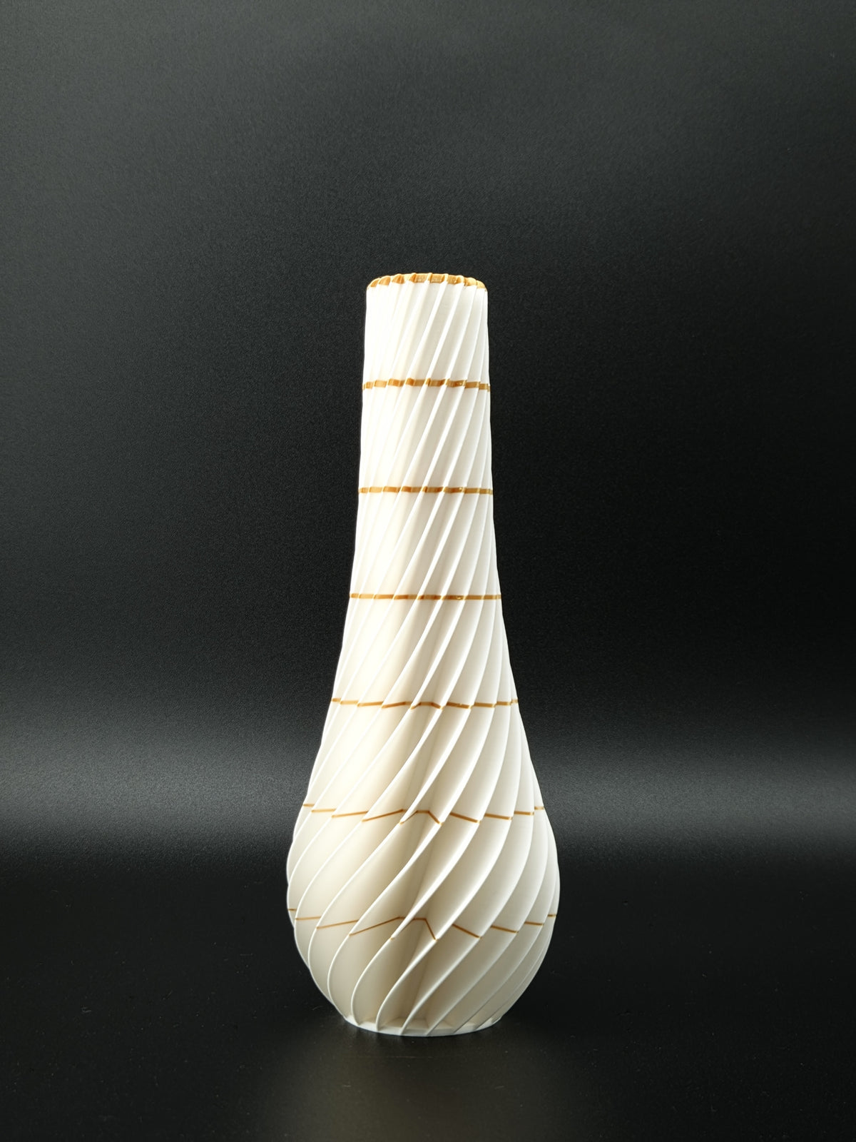 quelia Spiral 20 cm, Elfenbein & Gold Silk, Exemplar B, Ansicht 2