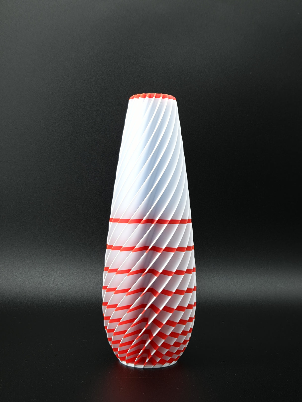 quelia Spiral 20 cm, Keramikweiß & Kirschrot, Exemplar A, Ansicht 2