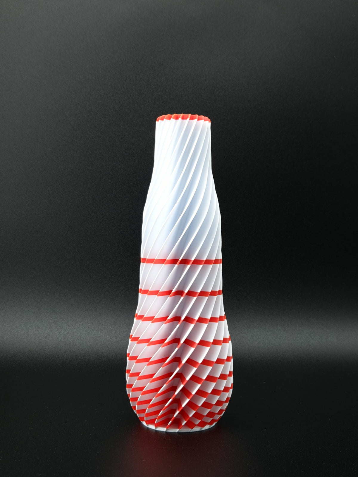 quelia Spiral 20 cm, Keramikweiß & Kirschrot, Exemplar B, Ansicht 2