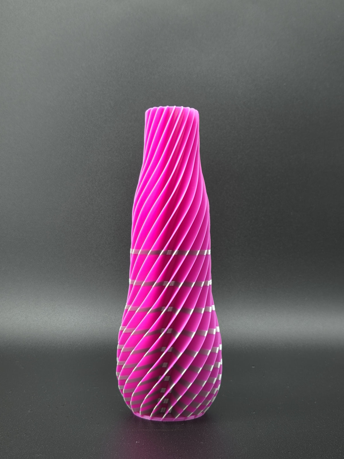 quelia Spiral 20 cm, Fuchsia & Silber Silk, Exemplar A, Ansicht 1