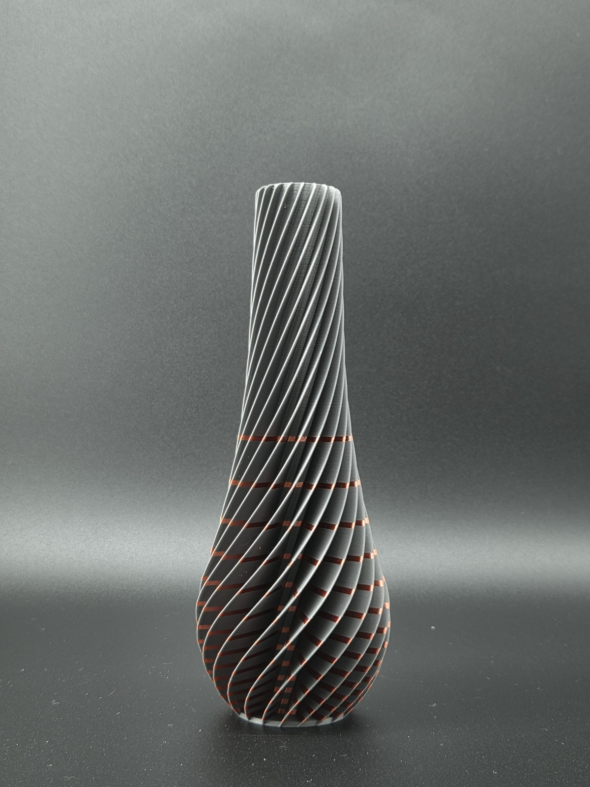 quelia Spiral 20 cm, Grau & Kupfer Silk, Exemplar C, Ansicht 1