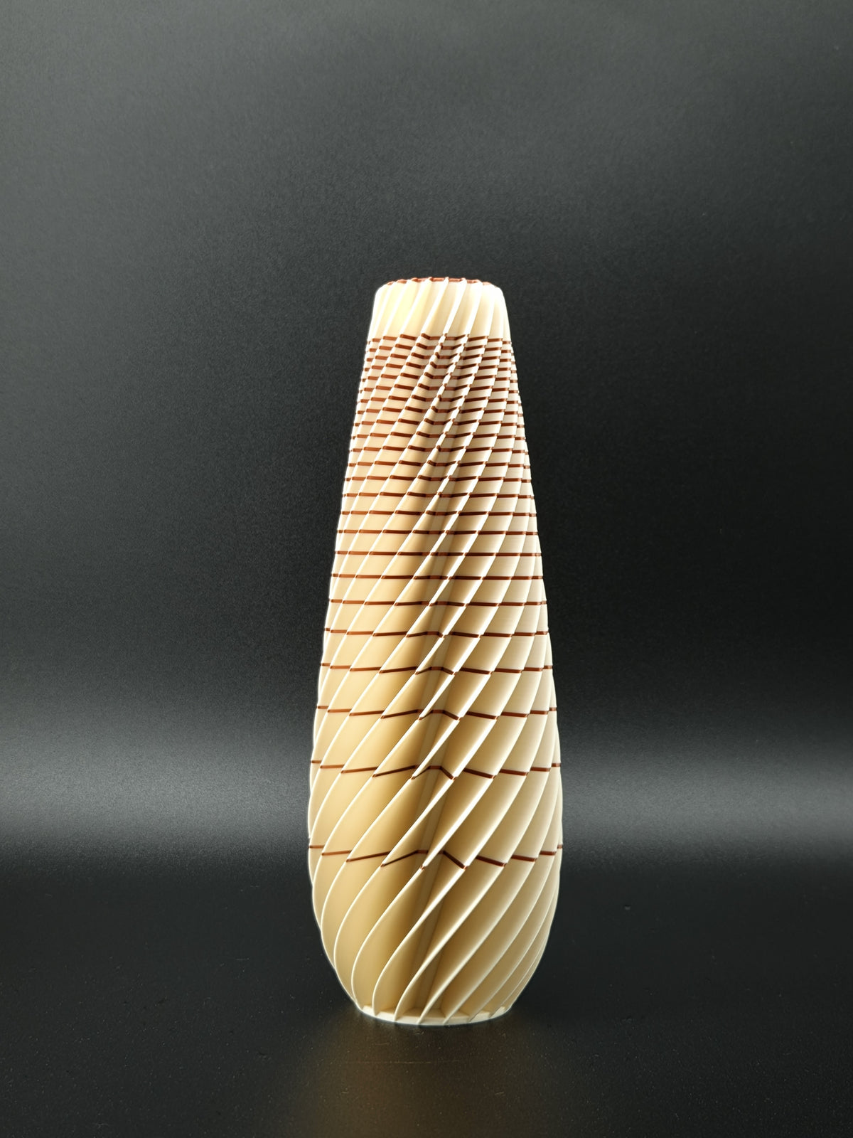 quelia Spiral 20 cm, Knochenweiß & Kupfer Silk, Exemplar B, Ansicht 2