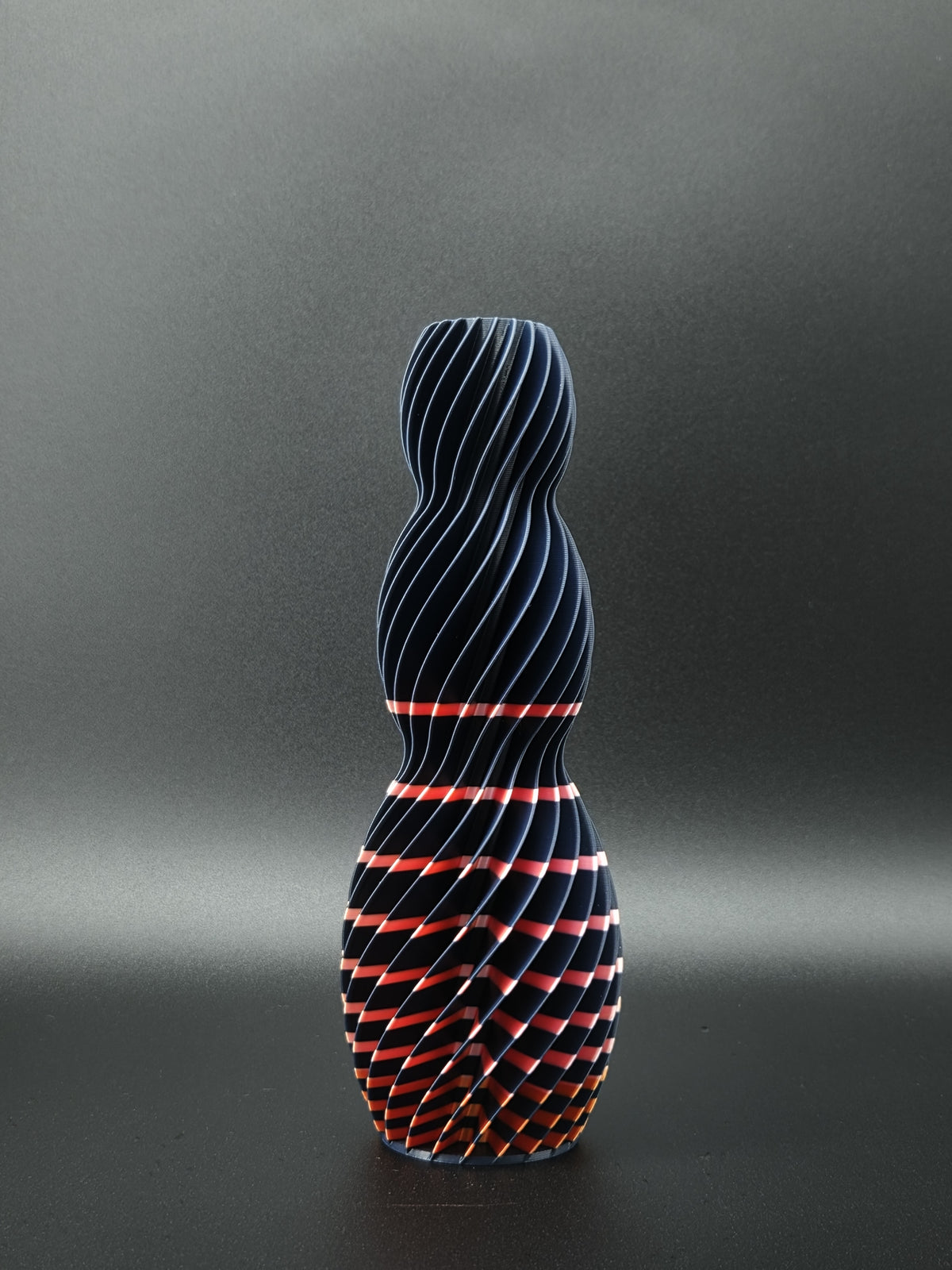 quelia Spiral 20 cm, Mitternacht & Orange-Rot Silk, Exemplar A, Ansicht 1
