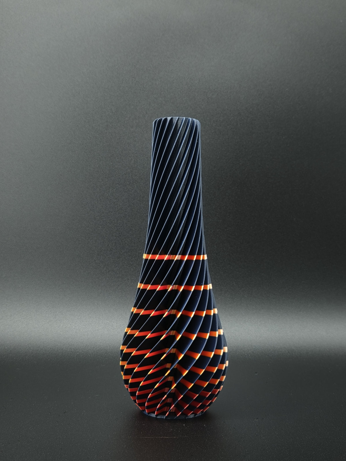 quelia Spiral 20 cm, Mitternacht & Orange-Rot Silk, Exemplar B, Ansicht 2