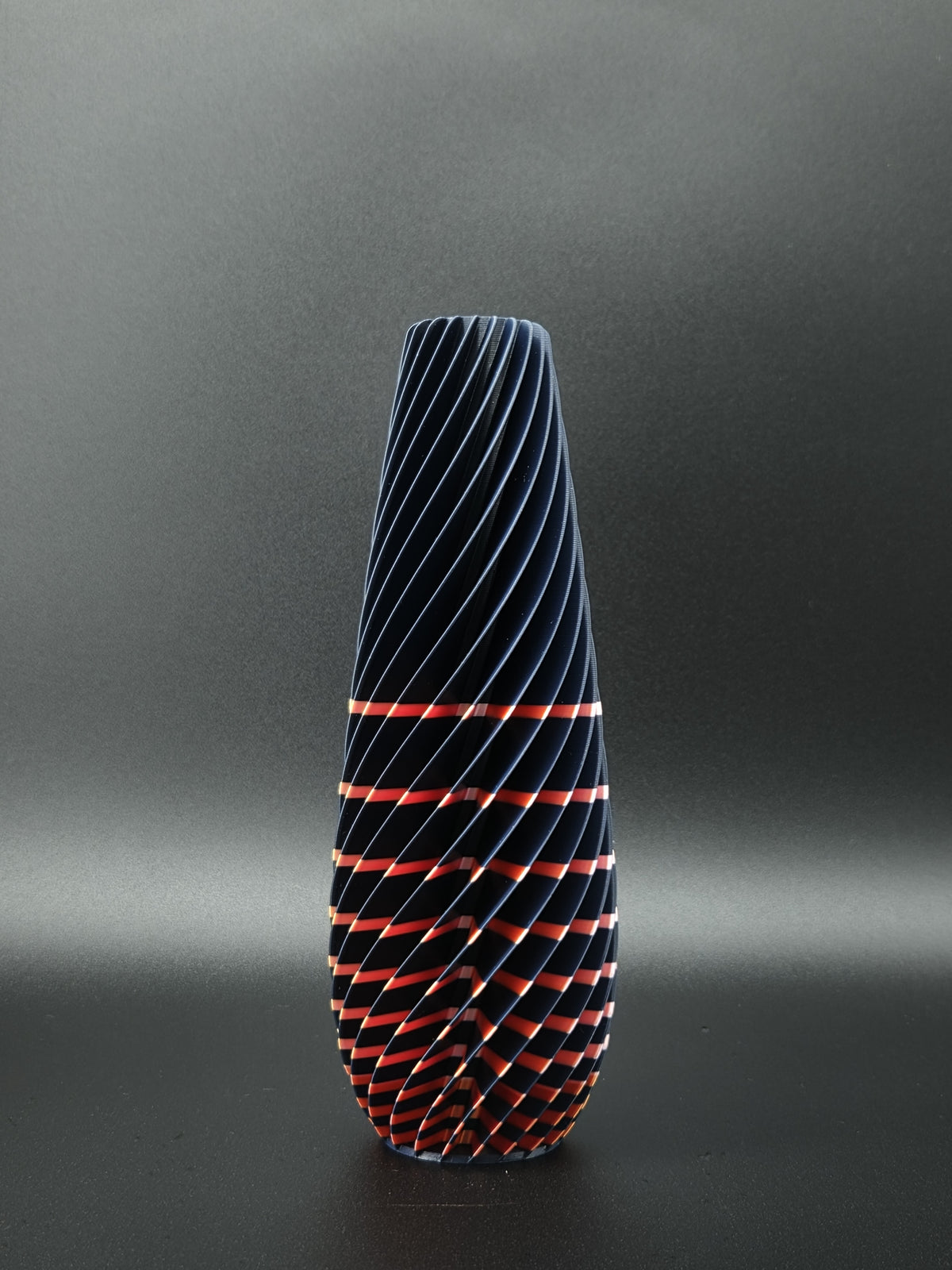 quelia Spiral 20 cm, Mitternacht & Orange-Rot Silk, Exemplar C, Ansicht 3