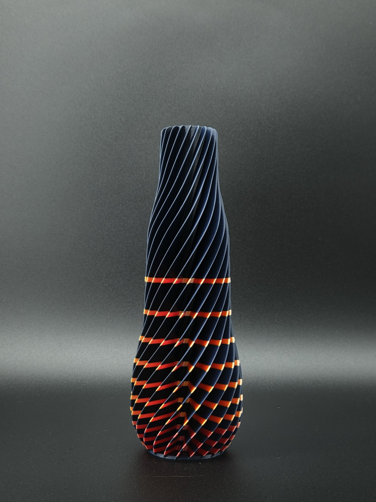 quelia Spiral 20 cm, Mitternacht & Orange-Rot Silk, Exemplar D, Ansicht 2