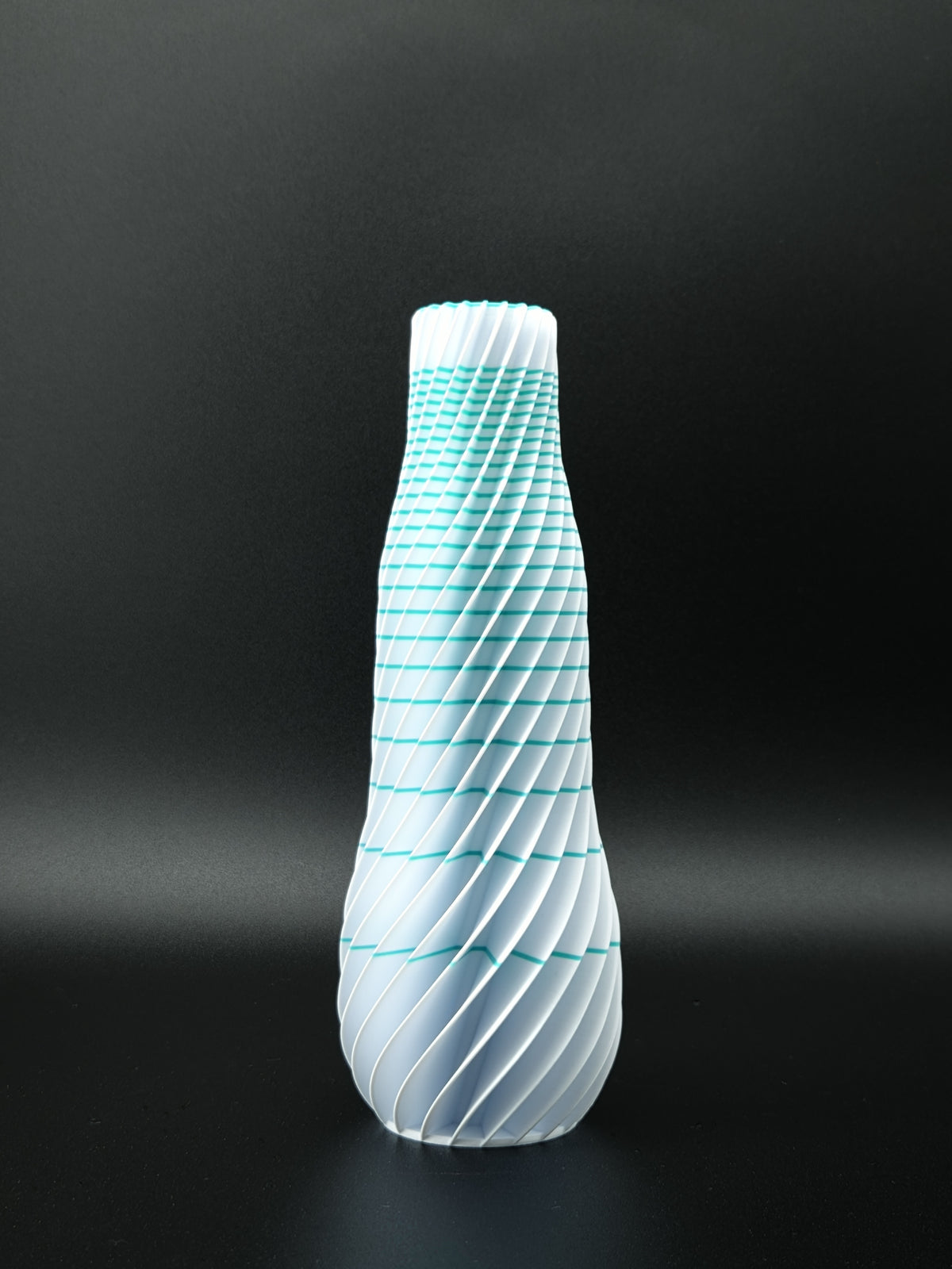 quelia Spiral 20 cm, Keramikweiß & Mint, Exemplar C, Ansicht 2