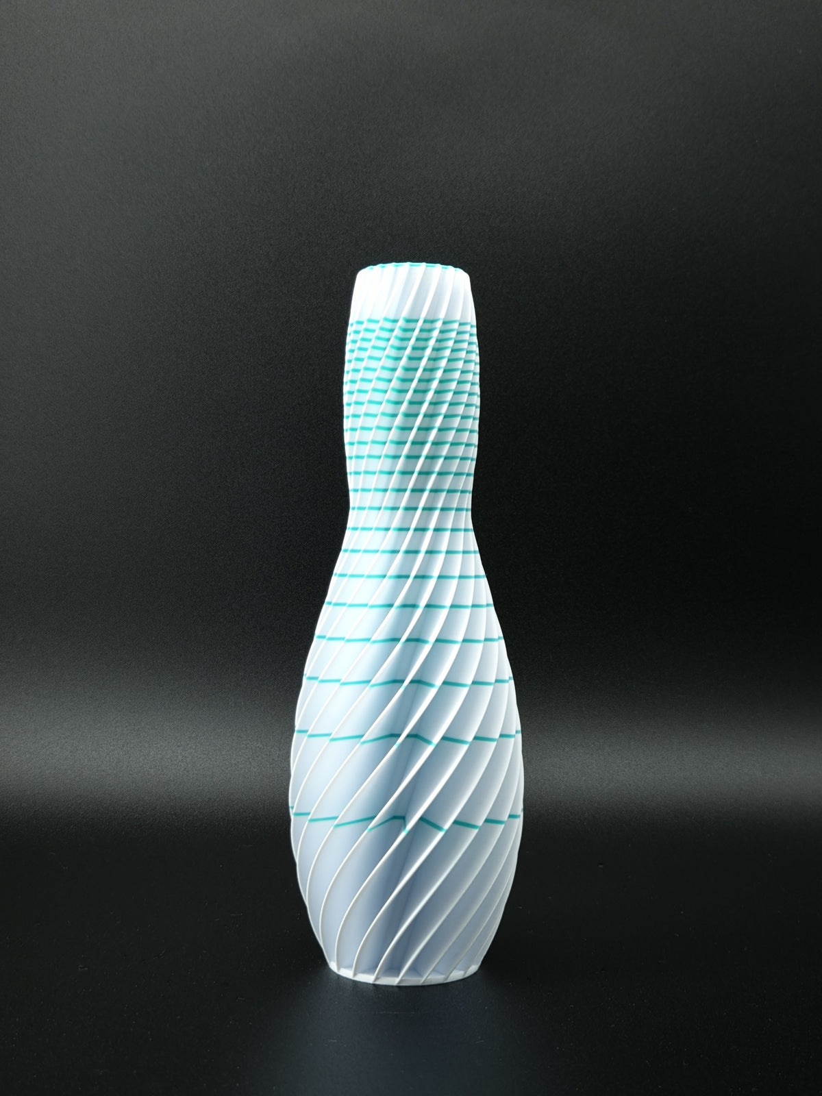 quelia Spiral 20 cm, Keramikweiß & Mint, Exemplar D, Ansicht 2