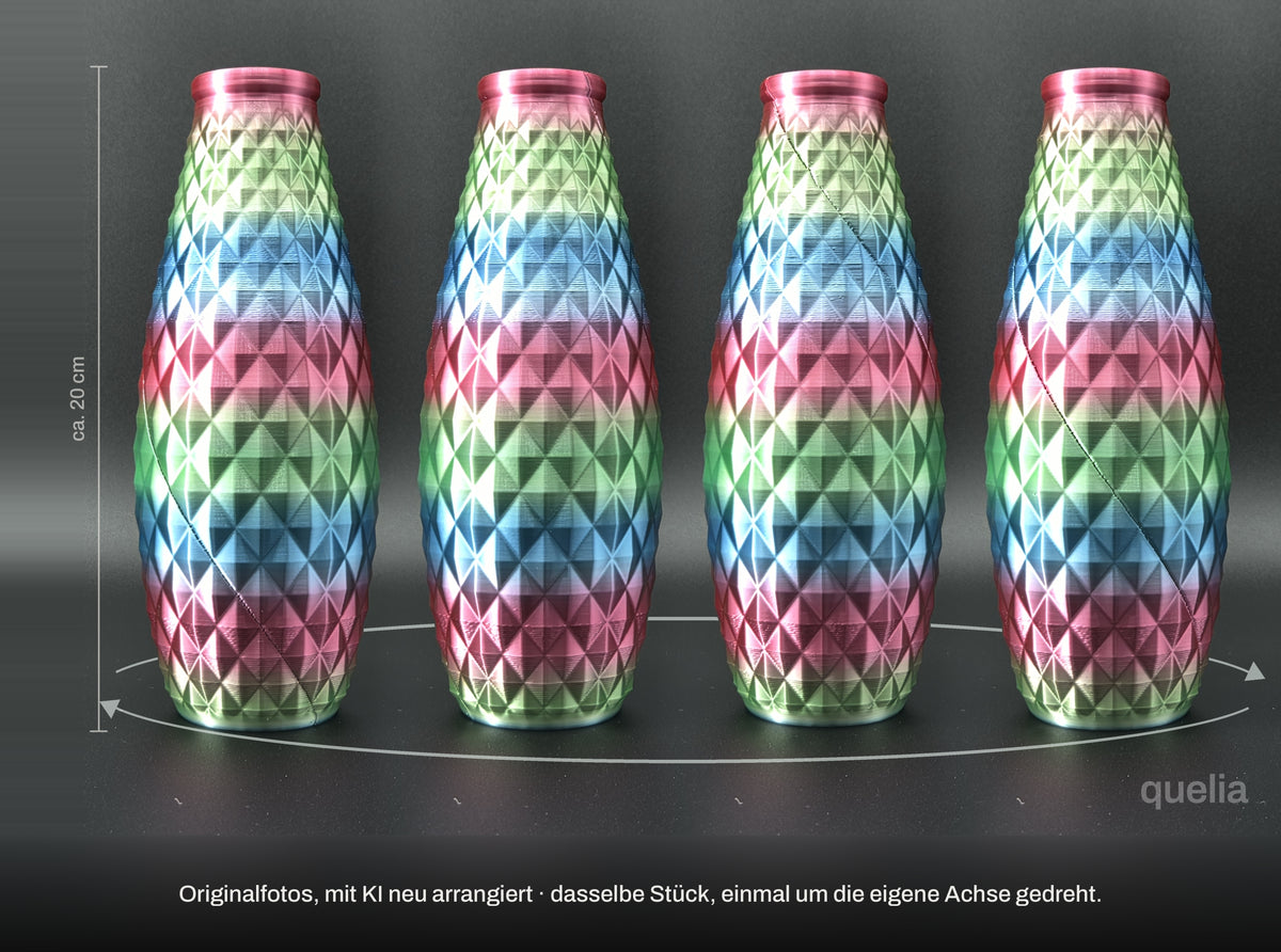 quelia TALORA Knospe Facetta 20 cm, Regenbogen, Drehbild