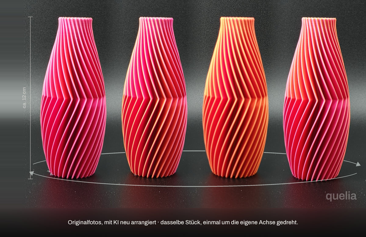 quelia TALORA Knospe Ultima 12 cm, Orange-Pink, Drehbild