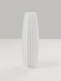 Tower Vase No. 02 in Elfenbeinweiß – quelia Dekovase aus dem 3D-Druck