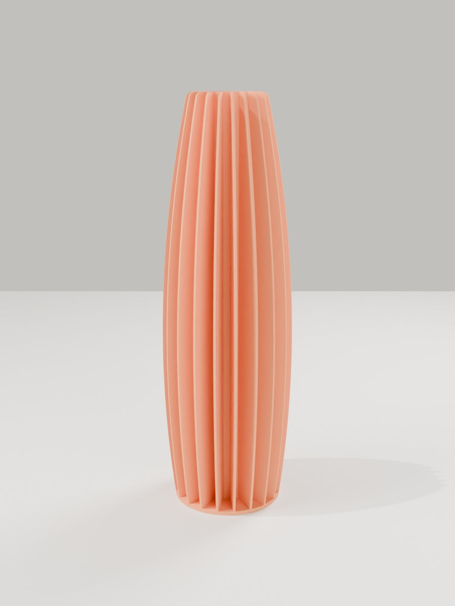 Tower Vase No. 02 in Mandarine-Orange – quelia Dekovase aus dem 3D-Druck