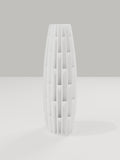 Tower Vase No. 04 in Elfenbeinweiß – quelia Dekovase aus dem 3D-Druck