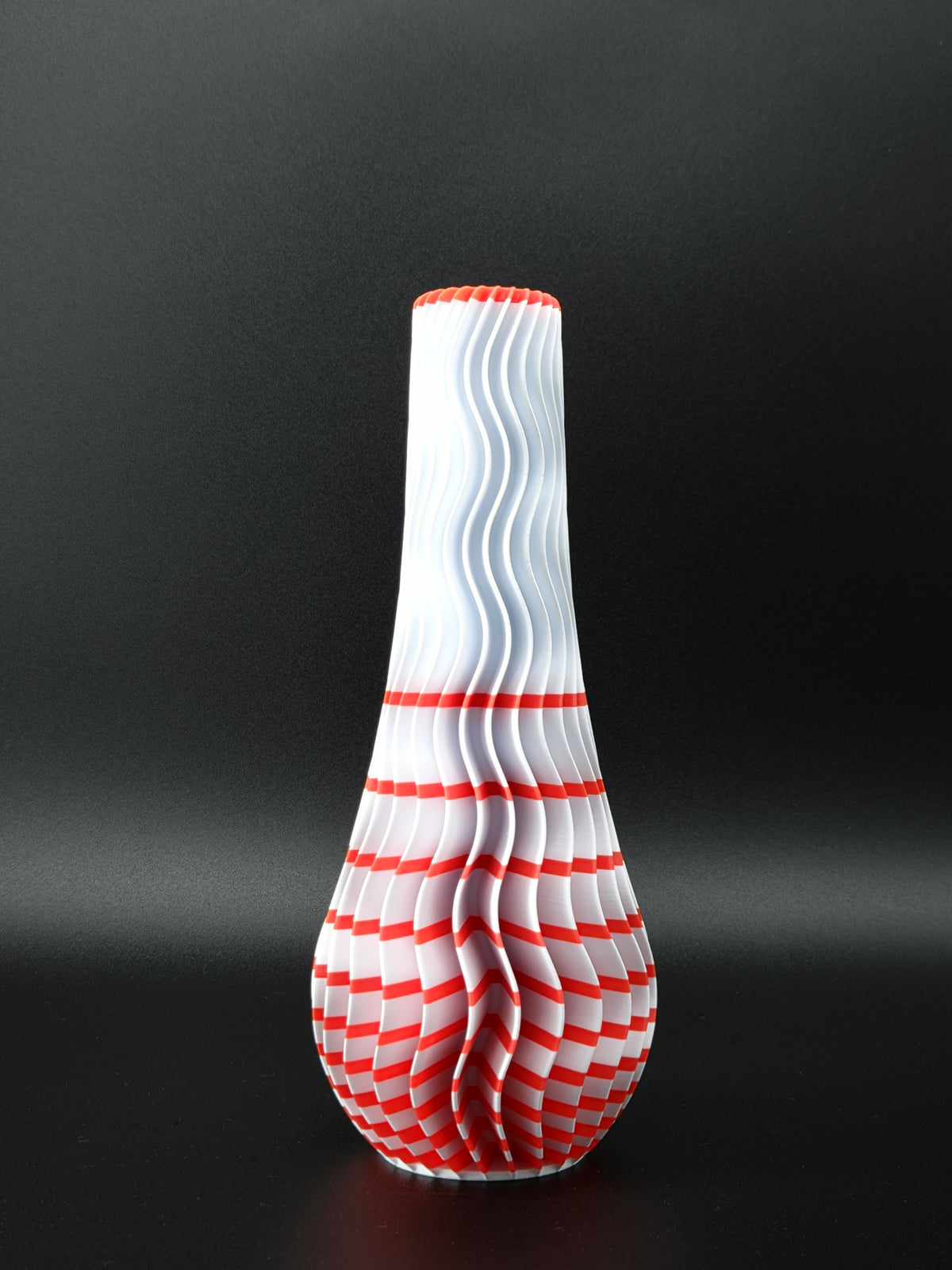 quelia Wave 20 cm, Keramikweiß & Kirschrot, Exemplar A, Ansicht 2