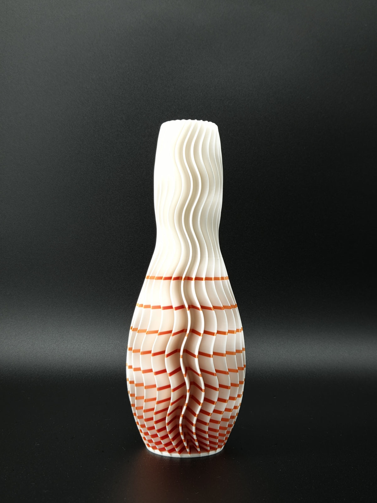 quelia Wave 20 cm, Elfenbein & Orange-Rot Silk, Ansicht 2