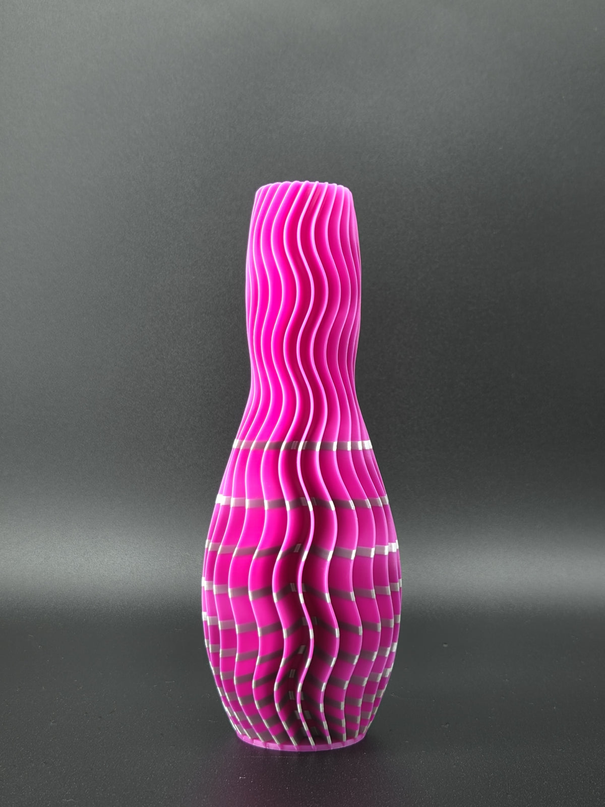 quelia Wave 20 cm, Fuchsia & Silber Silk, Exemplar B, Ansicht 1