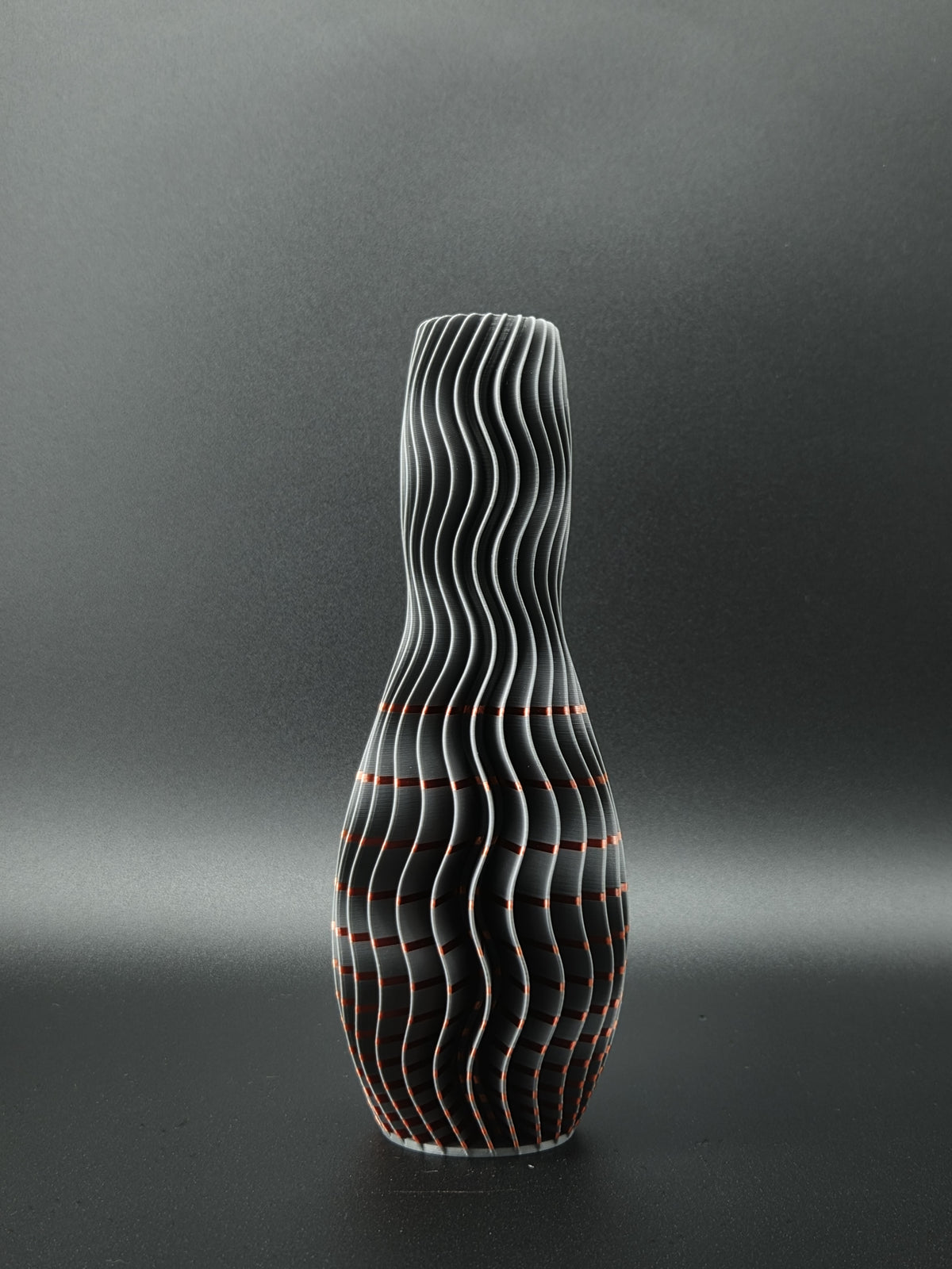 quelia Wave 20 cm, Grau & Kupfer Silk, Exemplar A, Ansicht 2