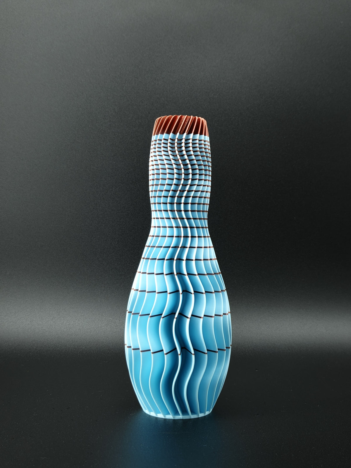 quelia Wave 20 cm, Hellblau mit Kupferrand, Ansicht 2
