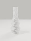 ZigZag Vase No. 01 in Elfenbeinweiß – quelia Dekovase aus dem 3D-Druck