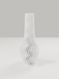 ZigZag Vase No. 02 in Elfenbeinweiß – quelia Dekovase aus dem 3D-Druck