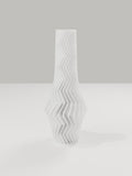ZigZag Vase No. 06 in Elfenbeinweiß – quelia Dekovase aus dem 3D-Druck