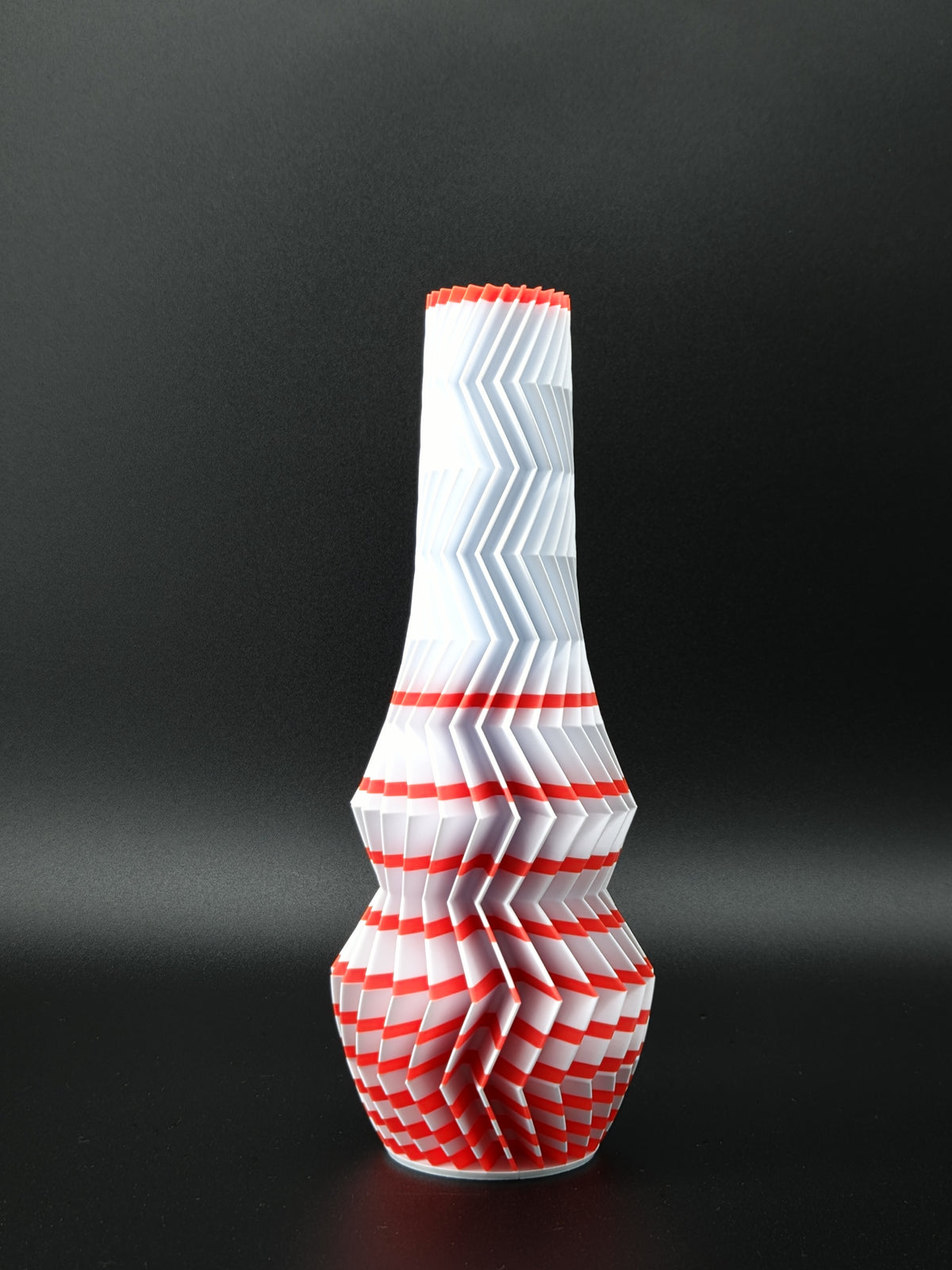 quelia ZigZag 20 cm, Keramikweiß & Kirschrot, Ansicht 2