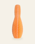 Spiral Bogen · Orange – 3D-gedruckte Dekovase von quelia