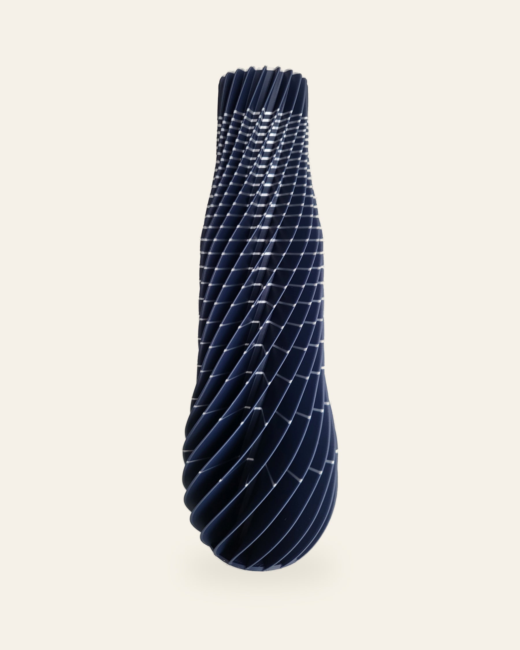 Spiral Säule · Tiefsee – 3D-gedruckte Dekovase von quelia