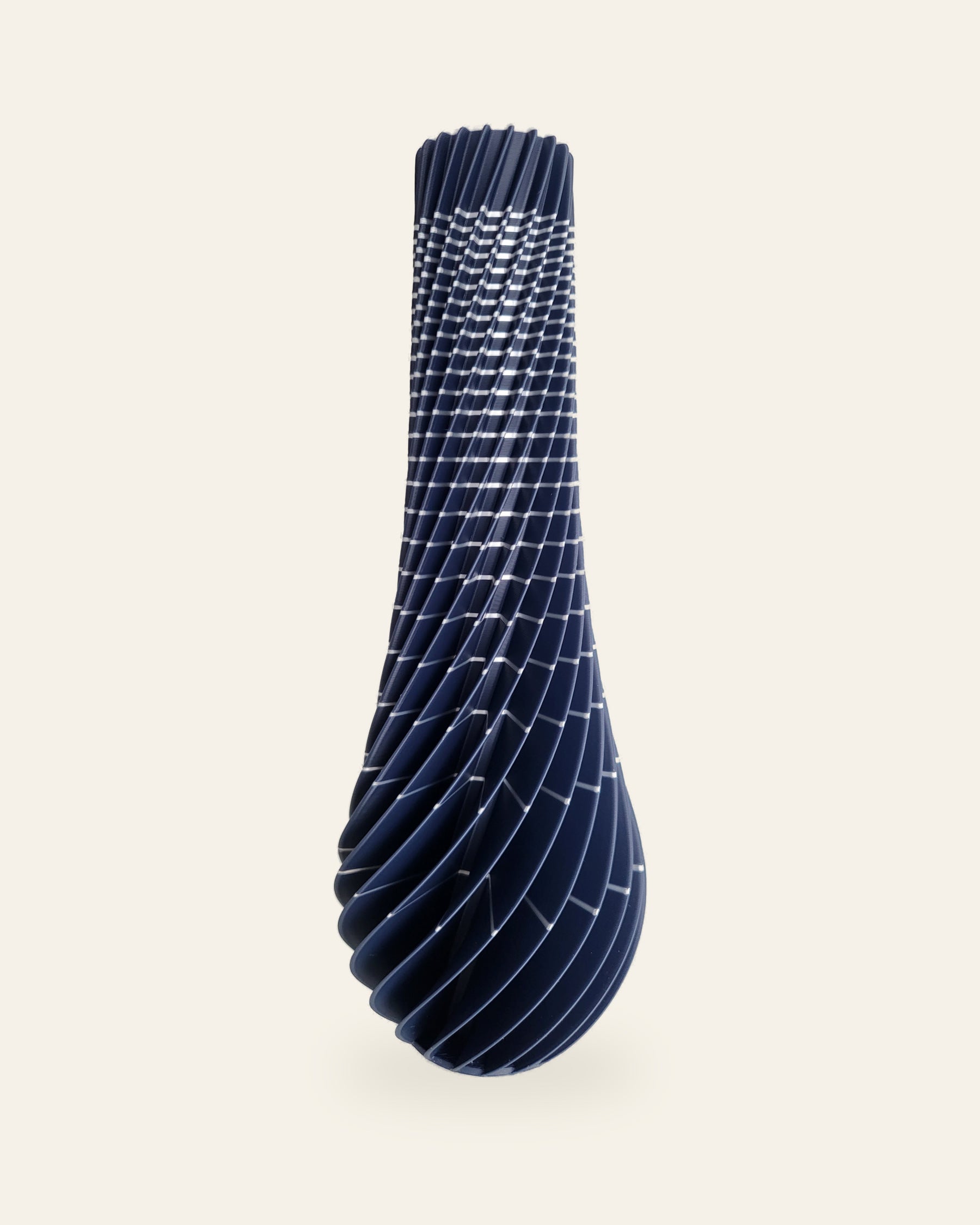 Spiral Tropfen · Tiefsee – 3D-gedruckte Dekovase von quelia