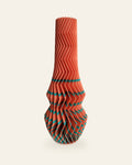 ZigZag Säule · Koralle – 3D-gedruckte Dekovase von quelia aus Schwäbisch Hall